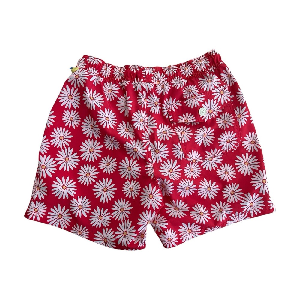 J. Crew Men's Printed Swim Trunk - California Poppy White Small 5" - Picture 7 of 7